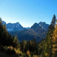 Salendo vista verso le Terze