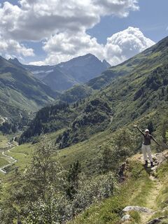 Foto von Benedikt Schmidinger entlang der Tour