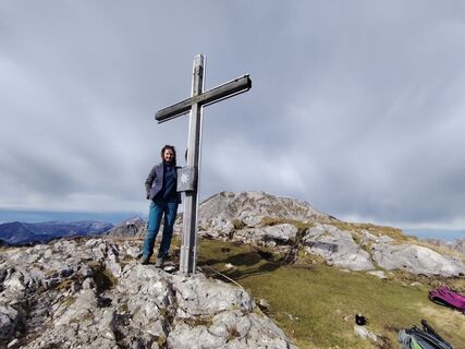 Photo de Angelika Silberhuber le long du parcours