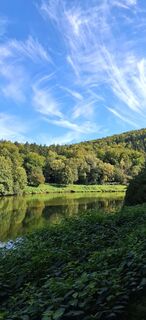 Photo de Anita le long du parcours