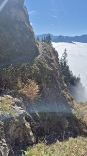 Photo de Nicole Hesse le long du parcours