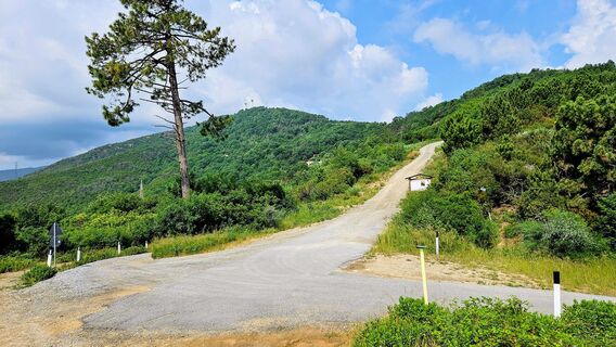 3.2 km Linken Weg Richtung Termine fahren