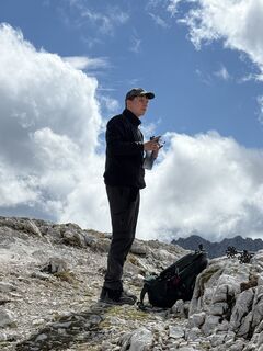 Foto von Sven de Vries entlang der Tour