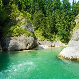 Ammerdurchbruch Scheibum - Naturschutzgebiet Ammerschlucht im Bereich des Scheibum