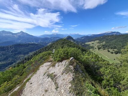 Foto von Anneliese Kupfer entlang der Tour