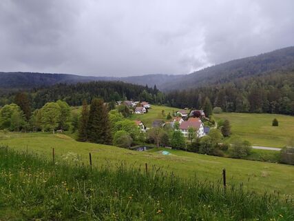 Foto von Michelyne Bordé entlang der Tour