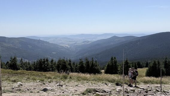 Foto de Michał Chudyk a lo largo del recorrido