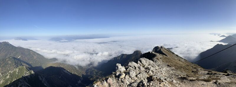 Foto de Klaus Grambichler a lo largo del recorrido