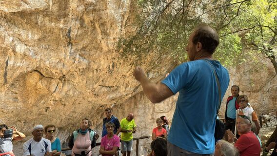 Photo de Claudio Garzetti le long du parcours