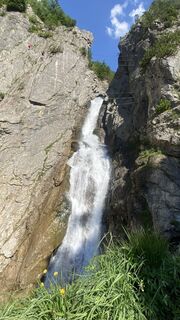 Photo de Annabella Herzog le long du parcours