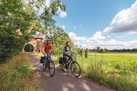 Radfahrer am Sieglitzer Berg