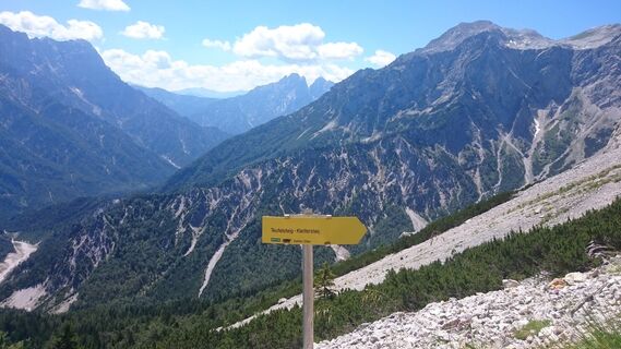 Wegtafel Klettersteig