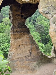 Photo de Martina Gerneck le long du parcours