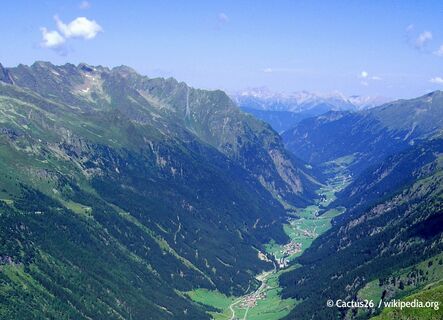 Blick auf das innere Pitztal vom Grabkogel (2651m, oberhalb des Moalandsees) Richtung Norden