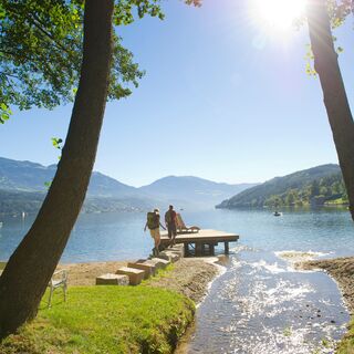 Auf den letzten Metern des langen Weges am Nockberge-Trail ist der Weg das Ziel: Der Millstätter See. Das Juwel in Kärnten