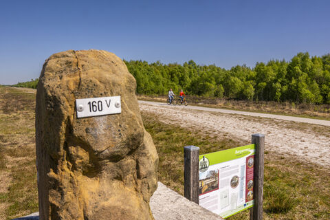 Radfahrer Grenzsteinroute Bargerveen