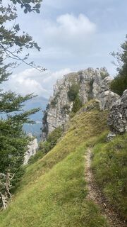 Foto von Cinzia entlang der Tour