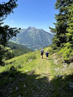 Photo de Mieke Seys le long du parcours