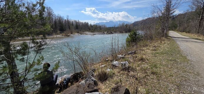 Foto de Karin Geretshauser a lo largo del recorrido