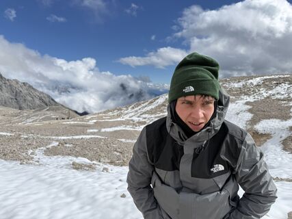 Foto von Sven de Vries entlang der Tour