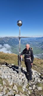 Foto van Burkhard Vetsch langs de tour