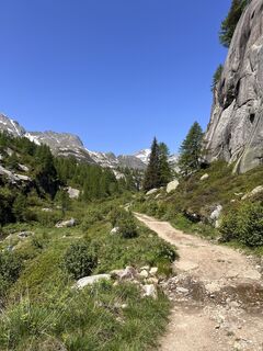 Foto von Andrea Tarovo entlang der Tour
