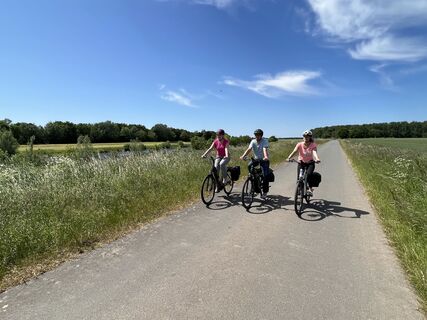 Fahrradfahrer in der Mittelweser-Region