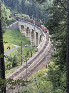 Foto de Johann Rameder a lo largo del recorrido
