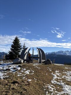 Foto von Heinz Sperl entlang der Tour