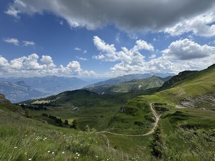 Foto von Andrea Omlin entlang der Tour