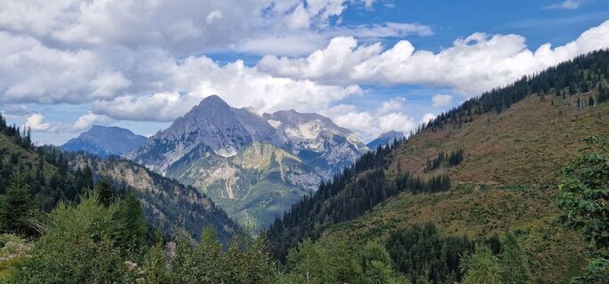 Blick in den Sebringgraben mit Gesäuse