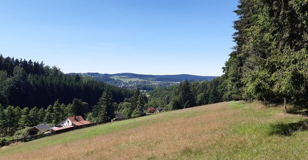 Fröbesteig_Blick auf Schloss und Kirche