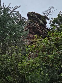 Foto de Angelika Gerung a lo largo del recorrido