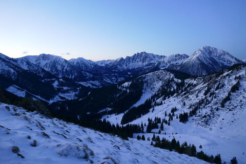 Blick ins Triebental und zu den Gamskögeln