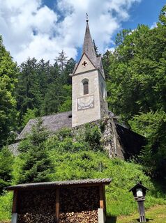 Photo de Katharina le long du parcours