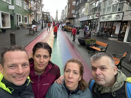 Foto de Csaba Kecskés a lo largo del recorrido