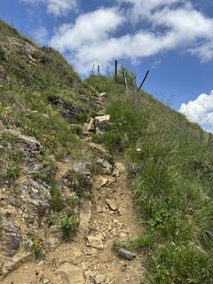 Foto von Andrea Omlin entlang der Tour