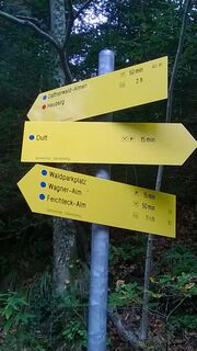 Abzweig zum Heuberg