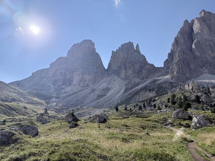 Foto de michele angelini a lo largo del recorrido