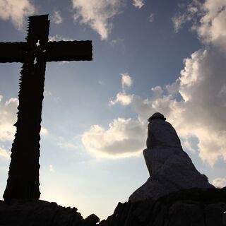 Cristo Pensante am Abend