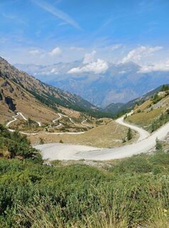 Foto de Giorgio Lamoretti a lo largo del recorrido