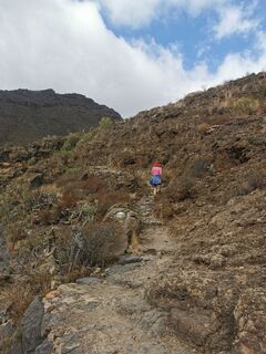 Photo de Andreas le long du parcours