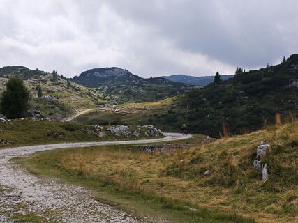 Photo de Lodovica Vecchi le long du parcours