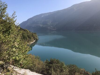 Photo de Astrid Illig le long du parcours