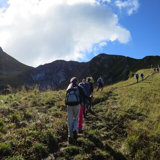Weg am Lauigrat - Gipfelwanderung Ochsen