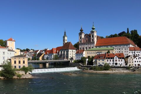 Zusammenfluss Enns und Steyr