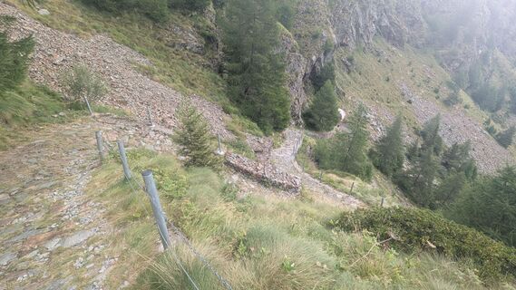 Photo de Stefano Manzoni le long du parcours