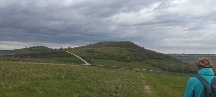 Photo de Christine Fischer le long du parcours