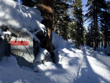 Markierter Winterwanderweg