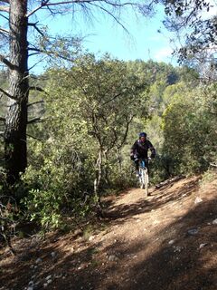 Mountainbike-Strecke Villeneuve